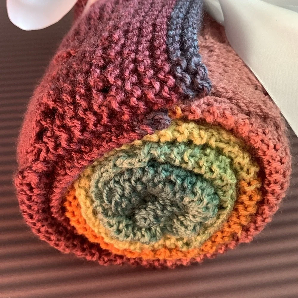 {Knit Baby Blanket} 💕heart design